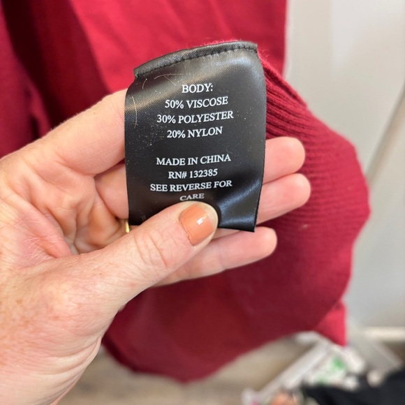 Love Token Red Turtleneck Sheath Midi Dress - Picture 6 of 6